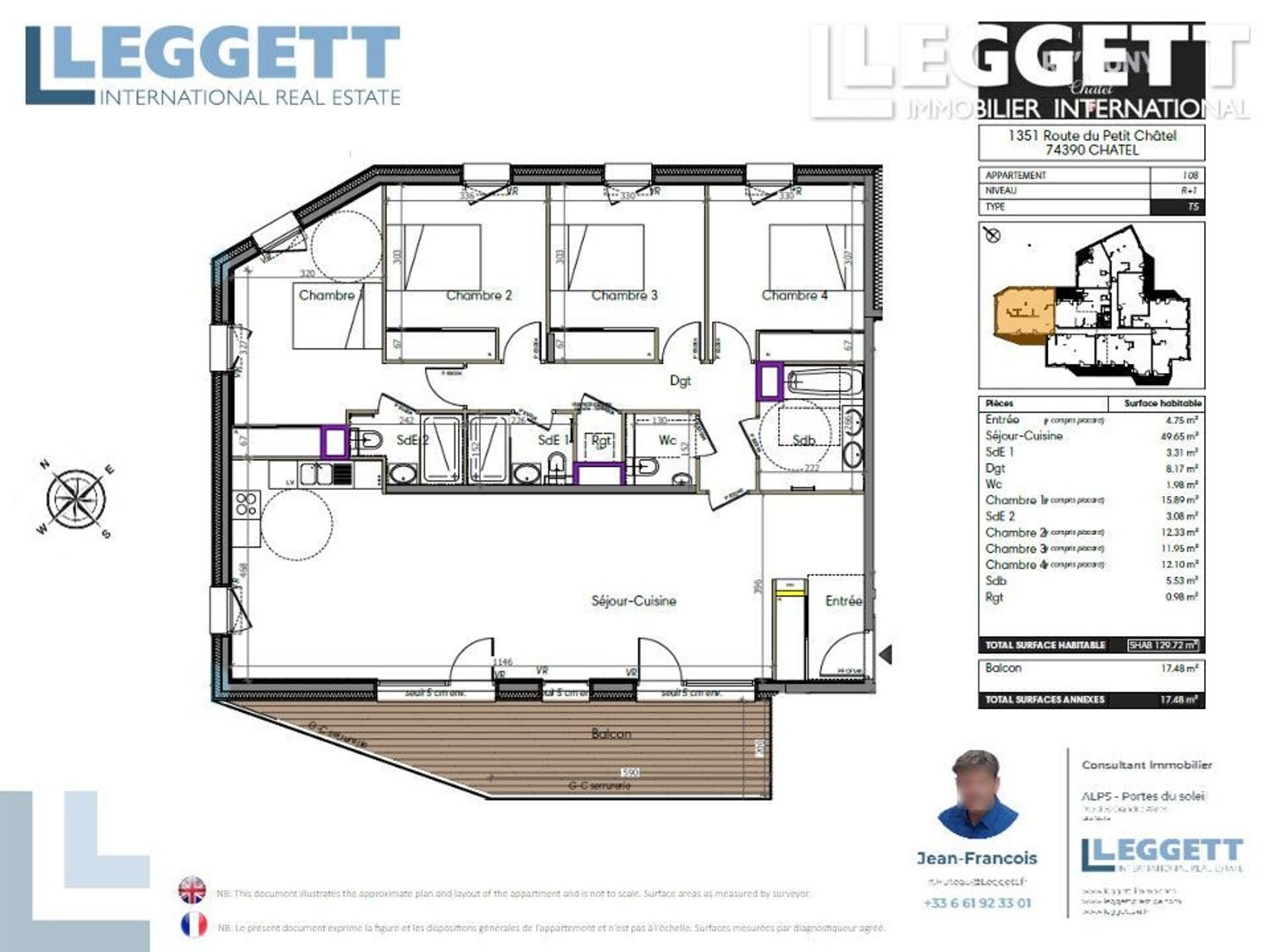 Appartement à vendre, 129m², Châtel