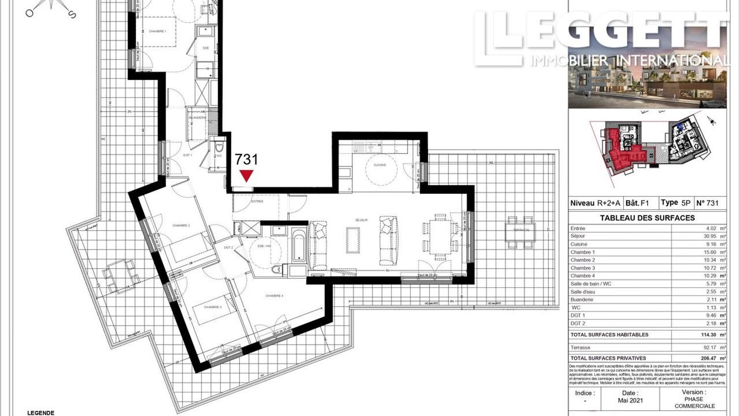 Appartement à vendre, 114m², Chatou