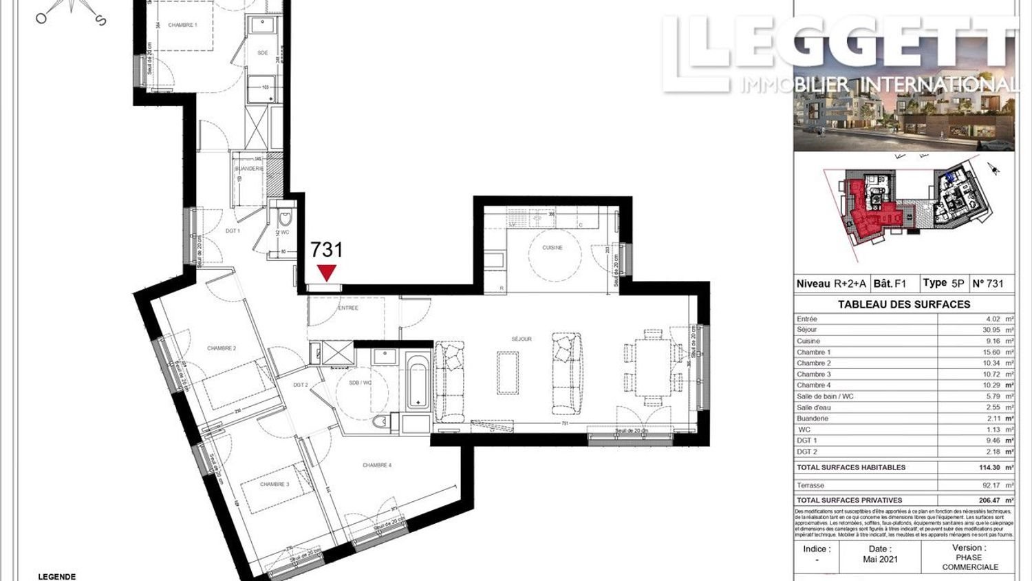 Appartement à vendre, 114m², Chatou