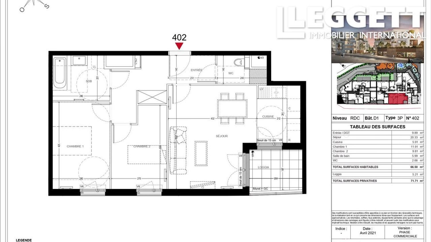 Appartement à vendre, 58m², Chatou