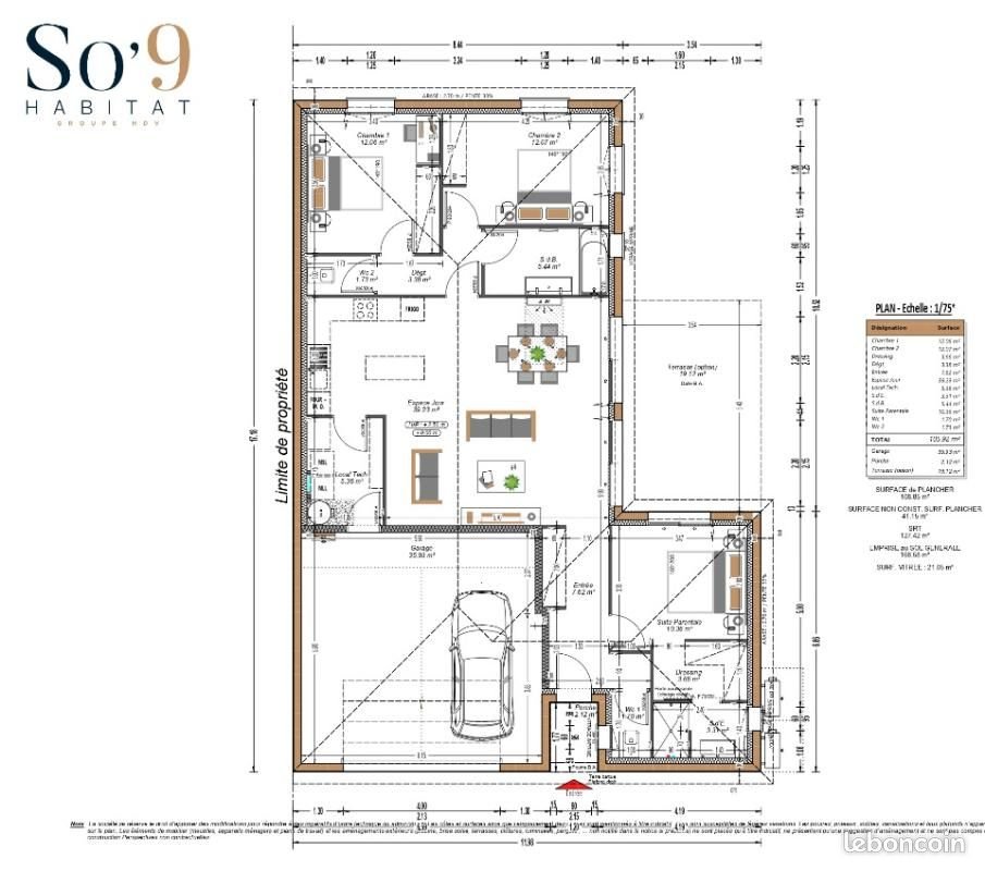 Maison à vendre, 105m², Eysines