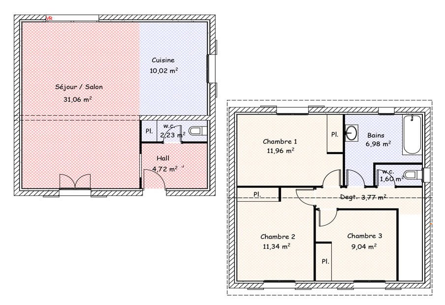 Maison à vendre, 90m², Campagne