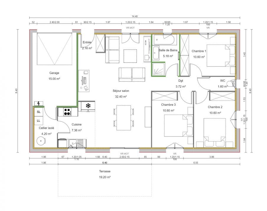 Maison à vendre, 88m², Campagne