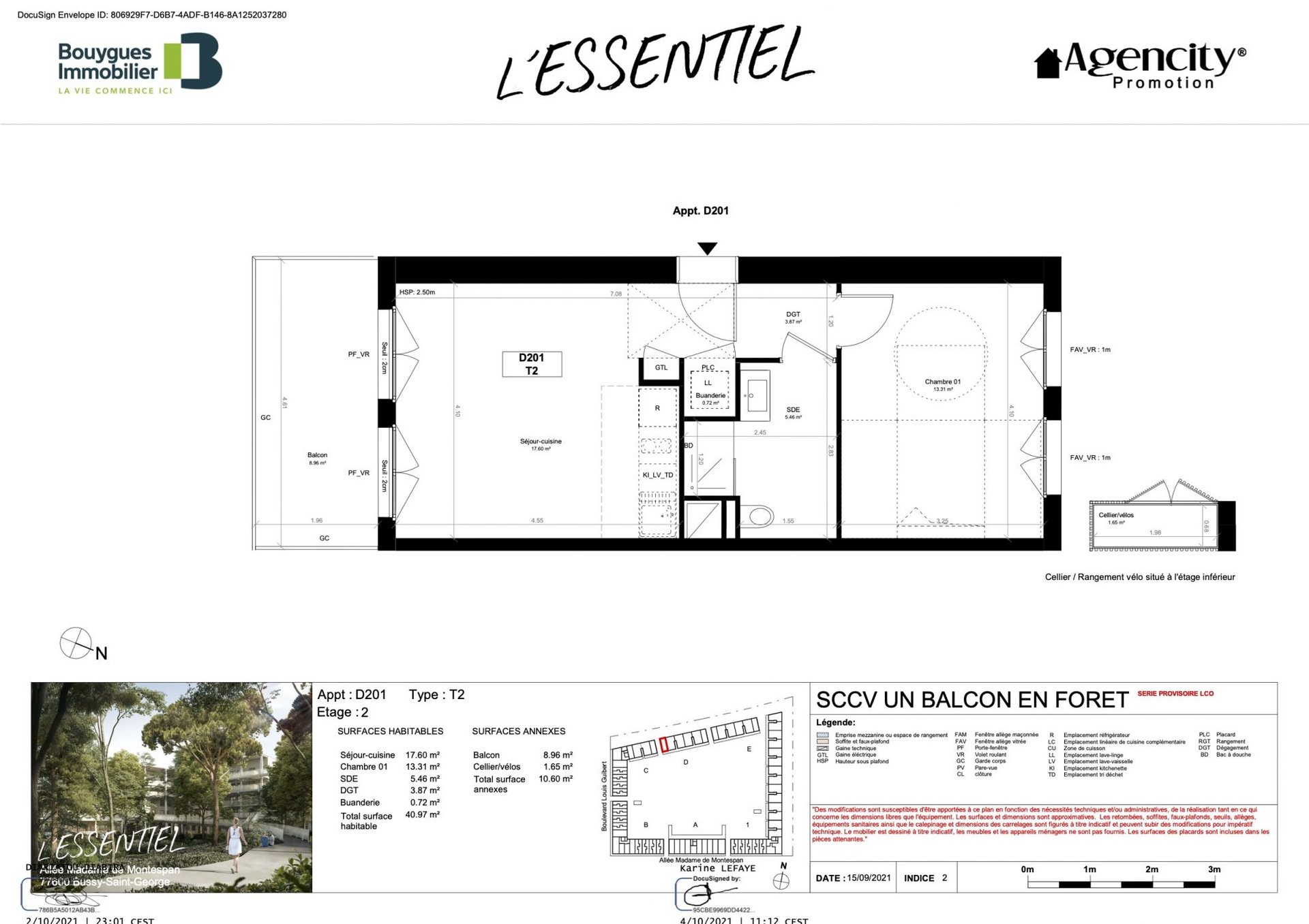 Appartement à vendre, 41m², Bussy-Saint-Georges