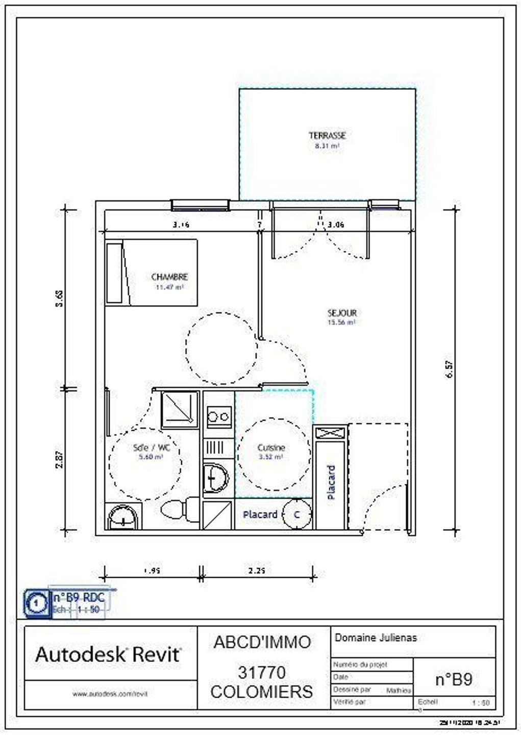 Appartement à vendre, 40m², Colomiers