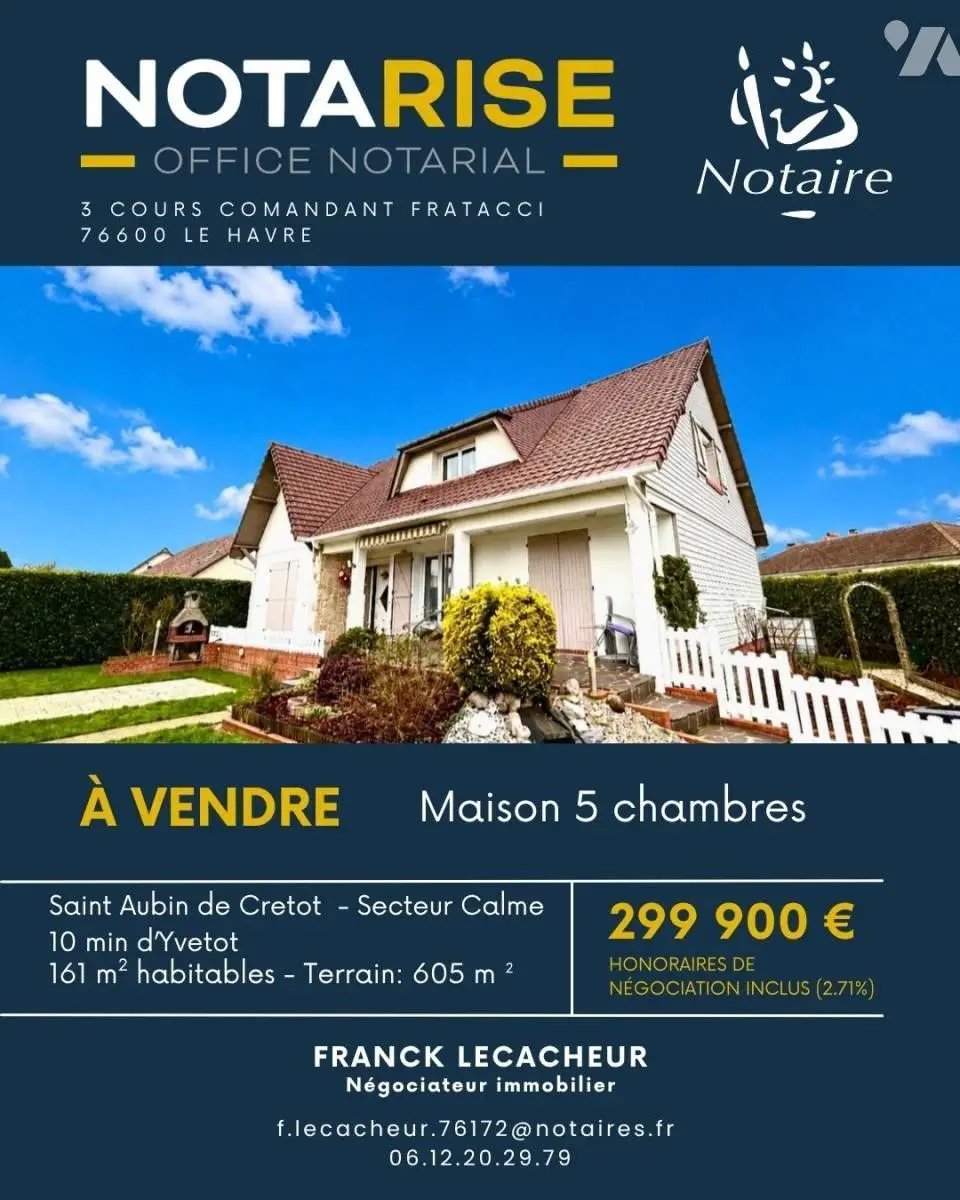 Maison à vendre, 161m², Saint-Aubin-de-Crétot