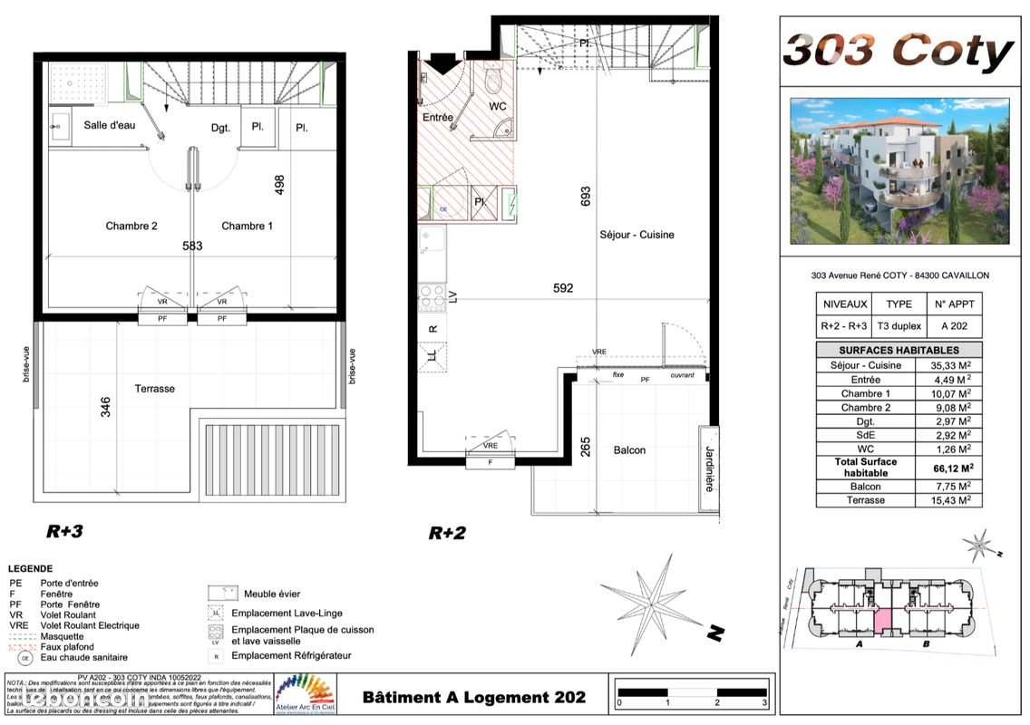Appartement à louer, 66m², Cavaillon