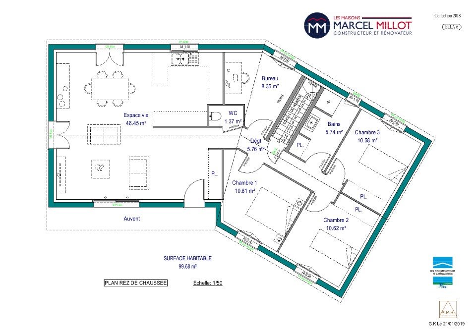 Maison à vendre, 99m², Le Vigen
