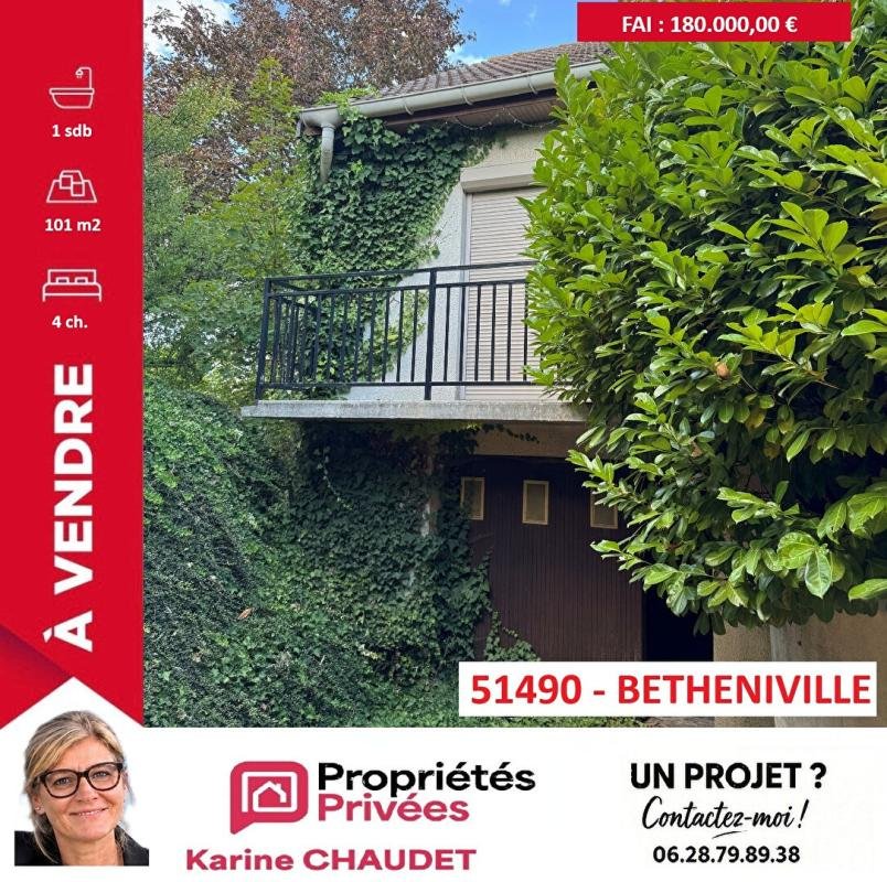 Maison à vendre, 101m², Bétheniville