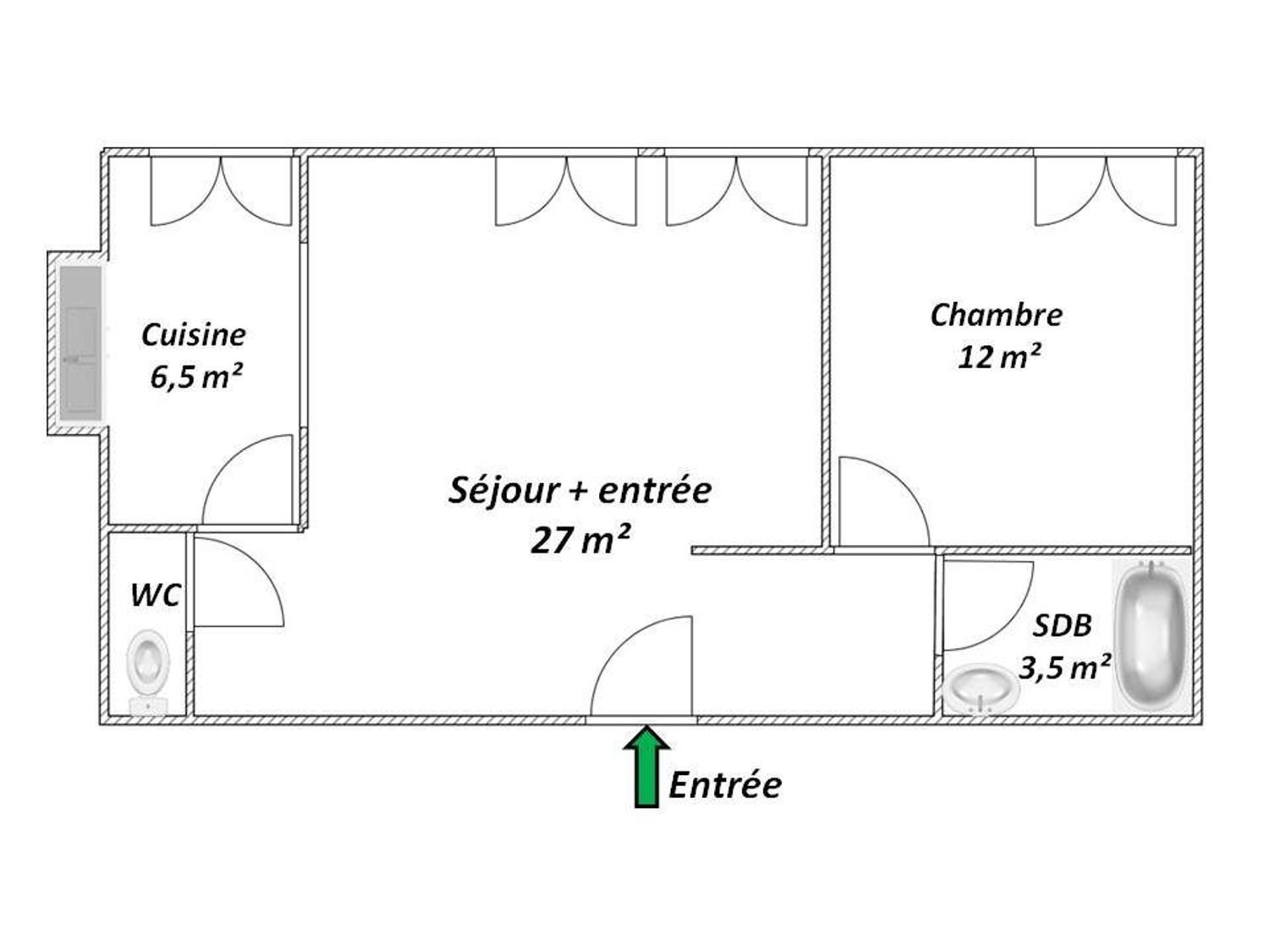 Appartement à vendre, 50m², Suresnes
