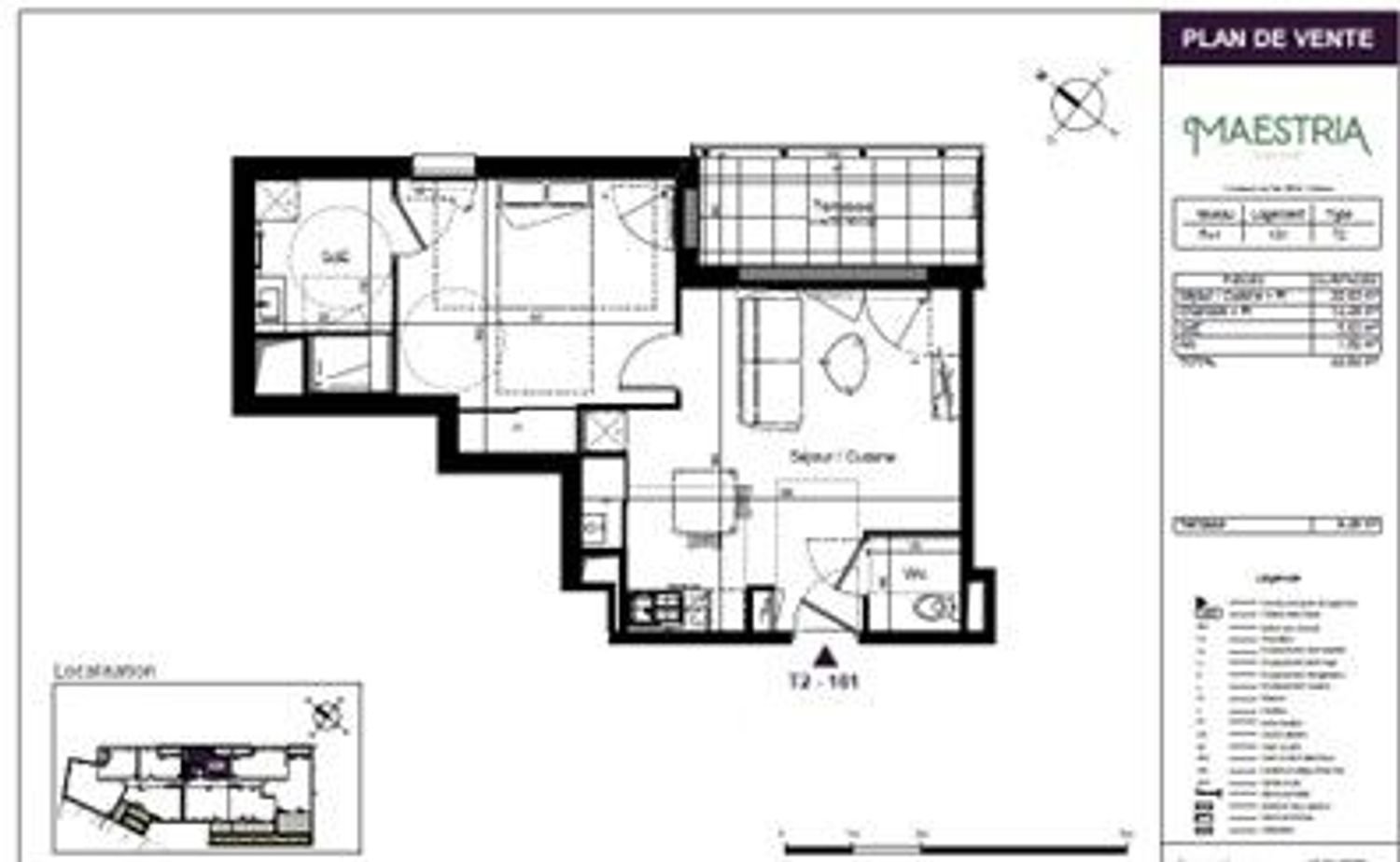 Appartement à vendre, 44m², Challans
