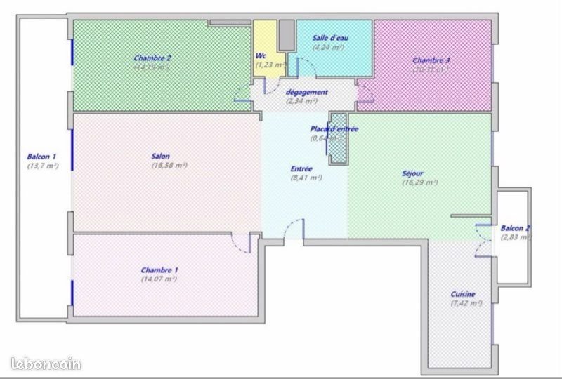 Appartement à vendre, 97m², Le Mans