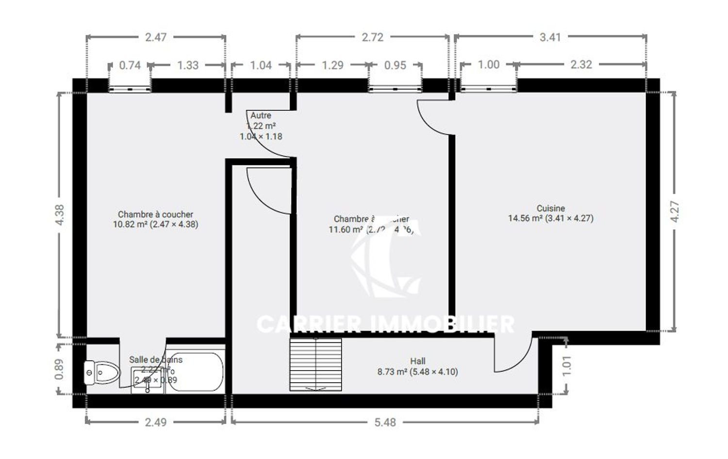 Appartement à vendre, 44m², Francheville