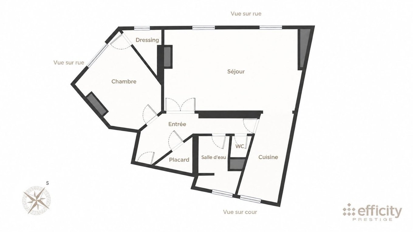 Appartement à vendre, 61m², Asnières-sur-Seine