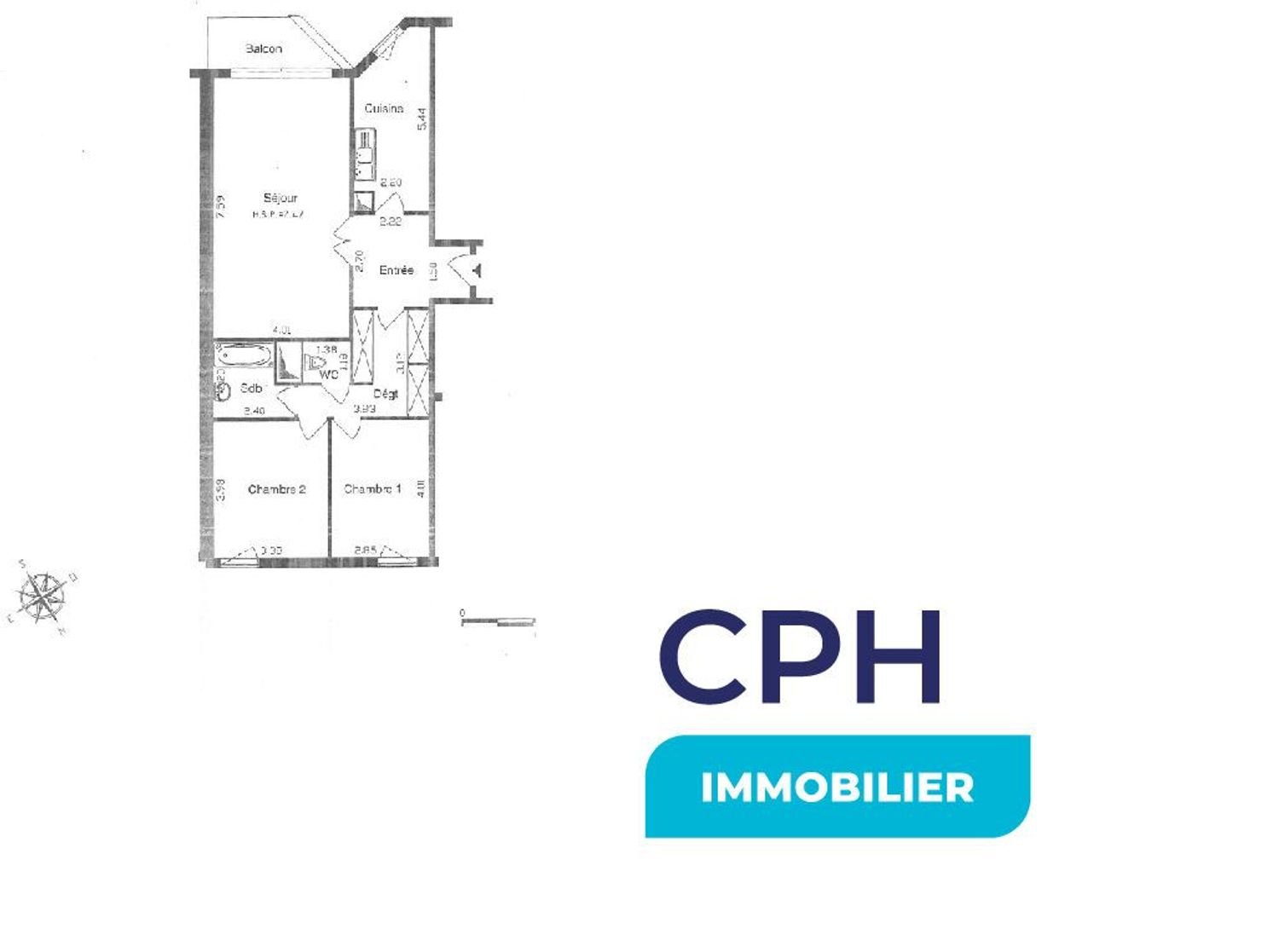 Appartement à vendre, 87m², Courbevoie