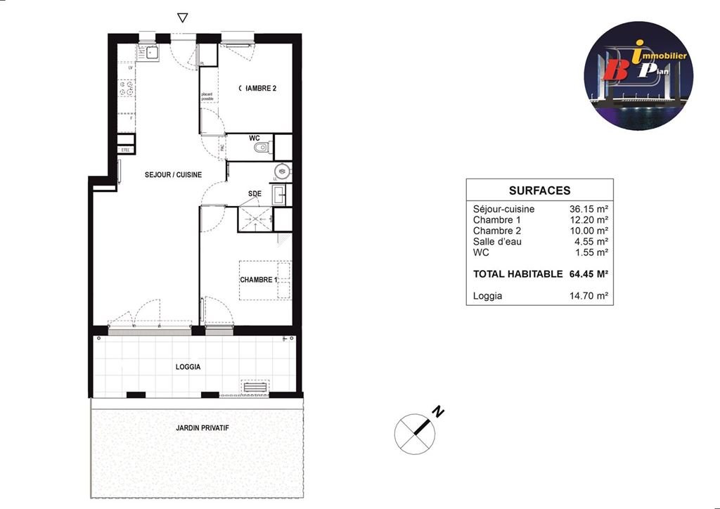 Appartement à vendre, 64m², Eysines
