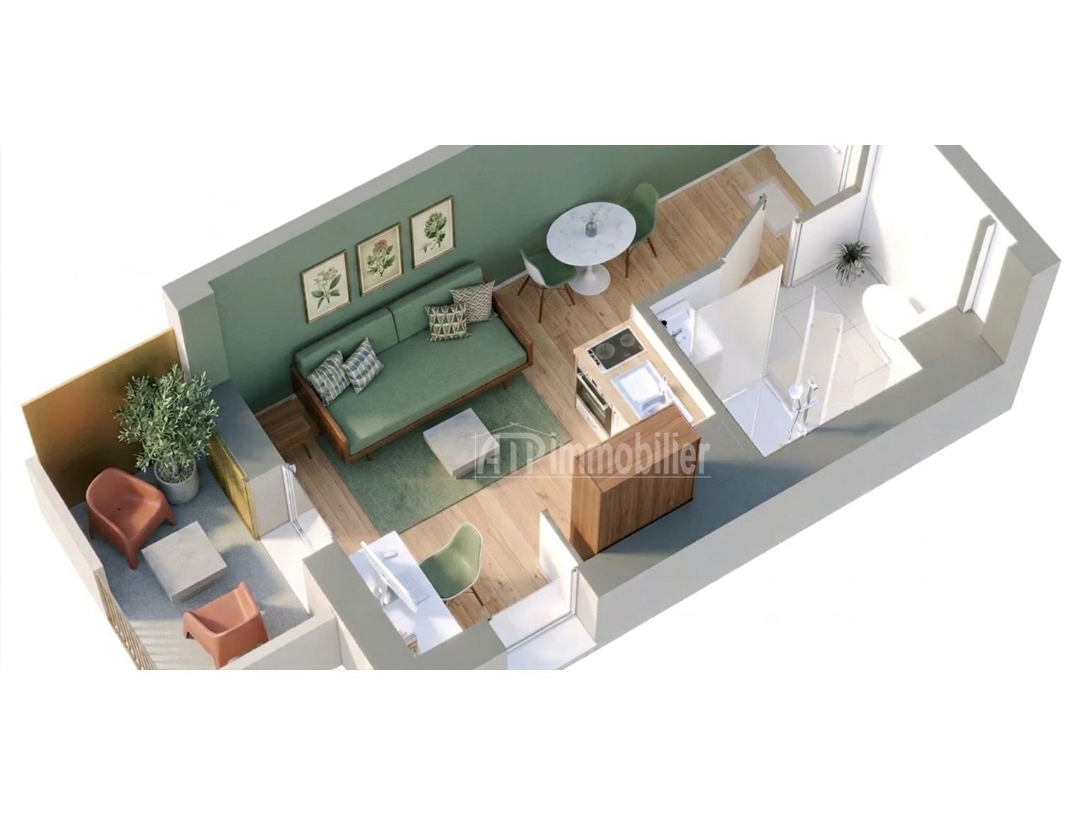 Appartement à vendre, 19m², Avignon