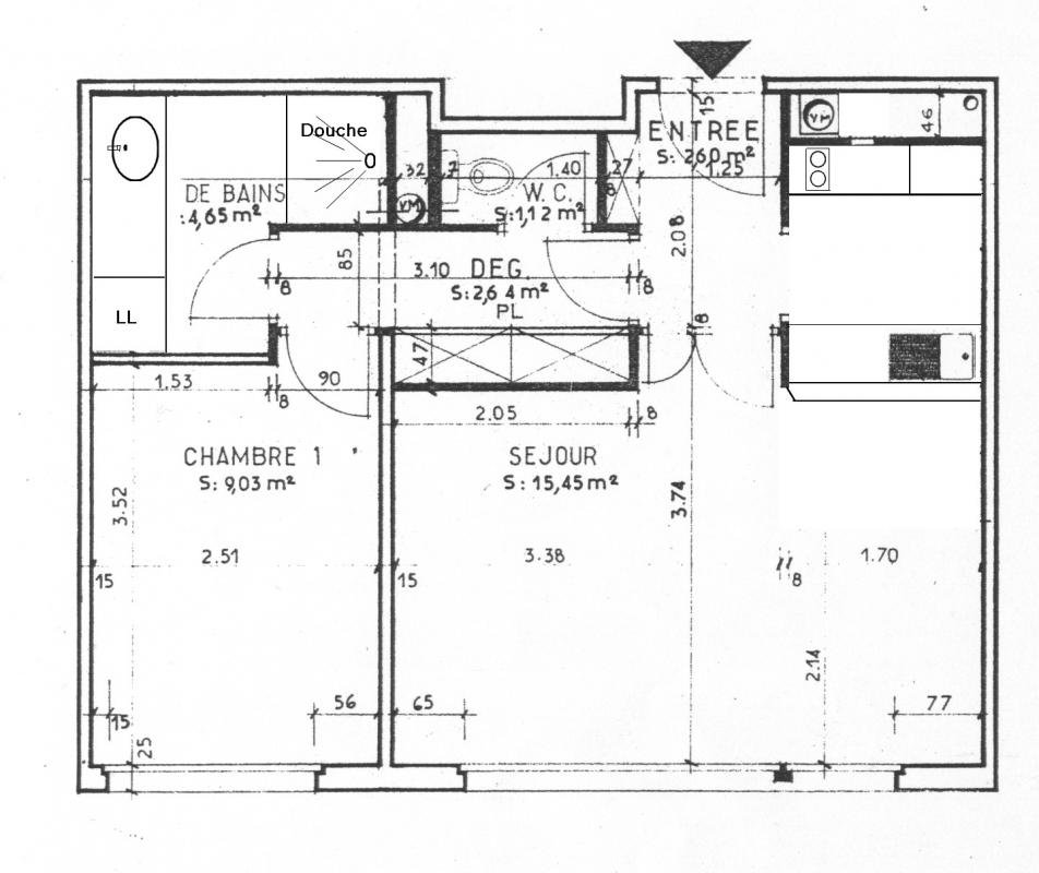 Appartement à louer, 42m², Courbevoie