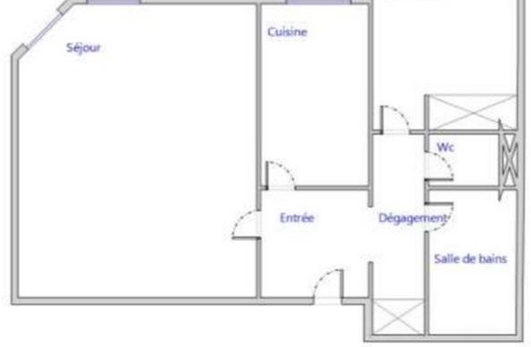 Appartement à louer, 51m², Courbevoie