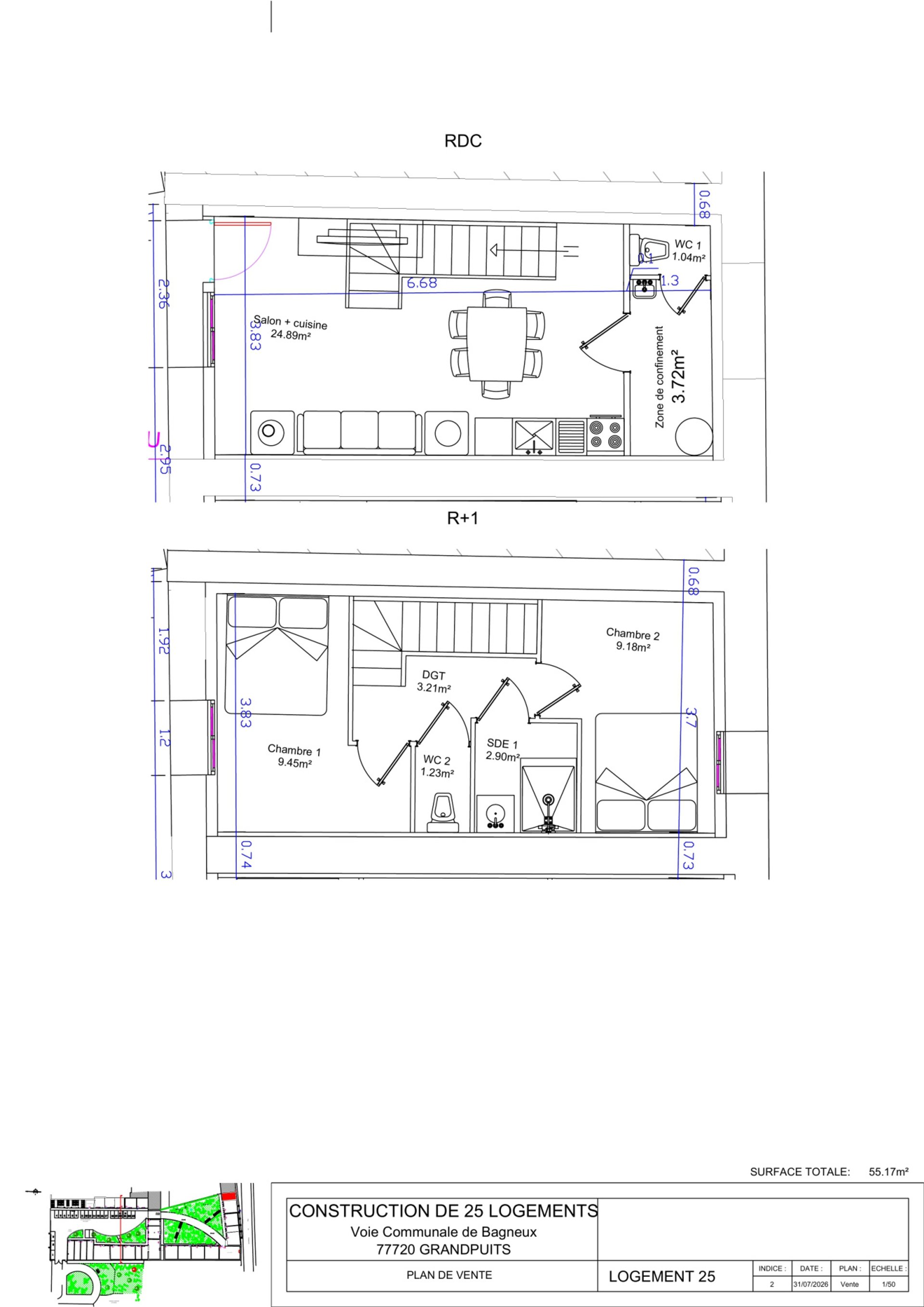 Maison à vendre, 55m², Grandpuits-Bailly-Carrois
