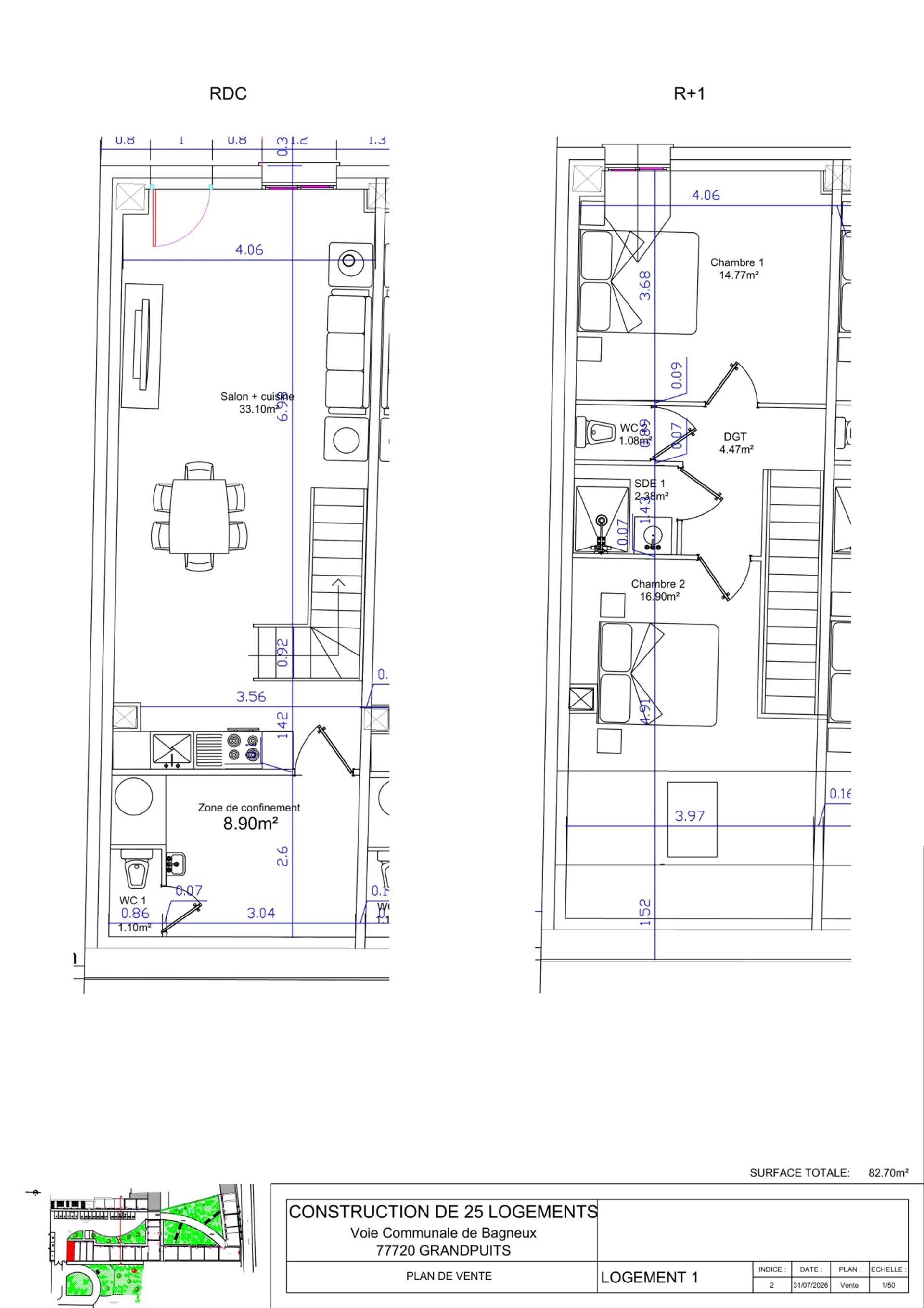 Maison à vendre, 83m², Grandpuits-Bailly-Carrois