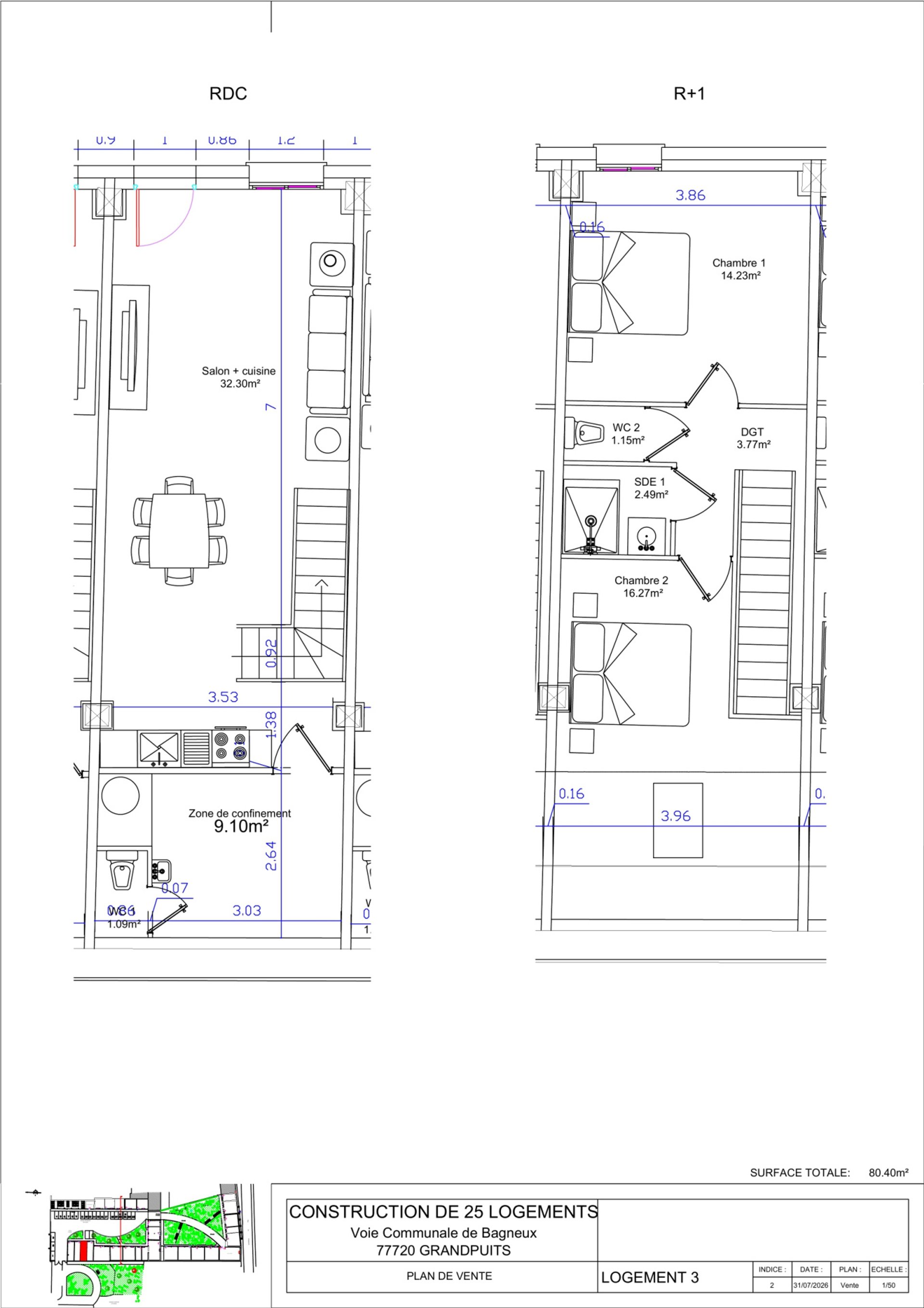 Maison à vendre, 80m², Grandpuits-Bailly-Carrois