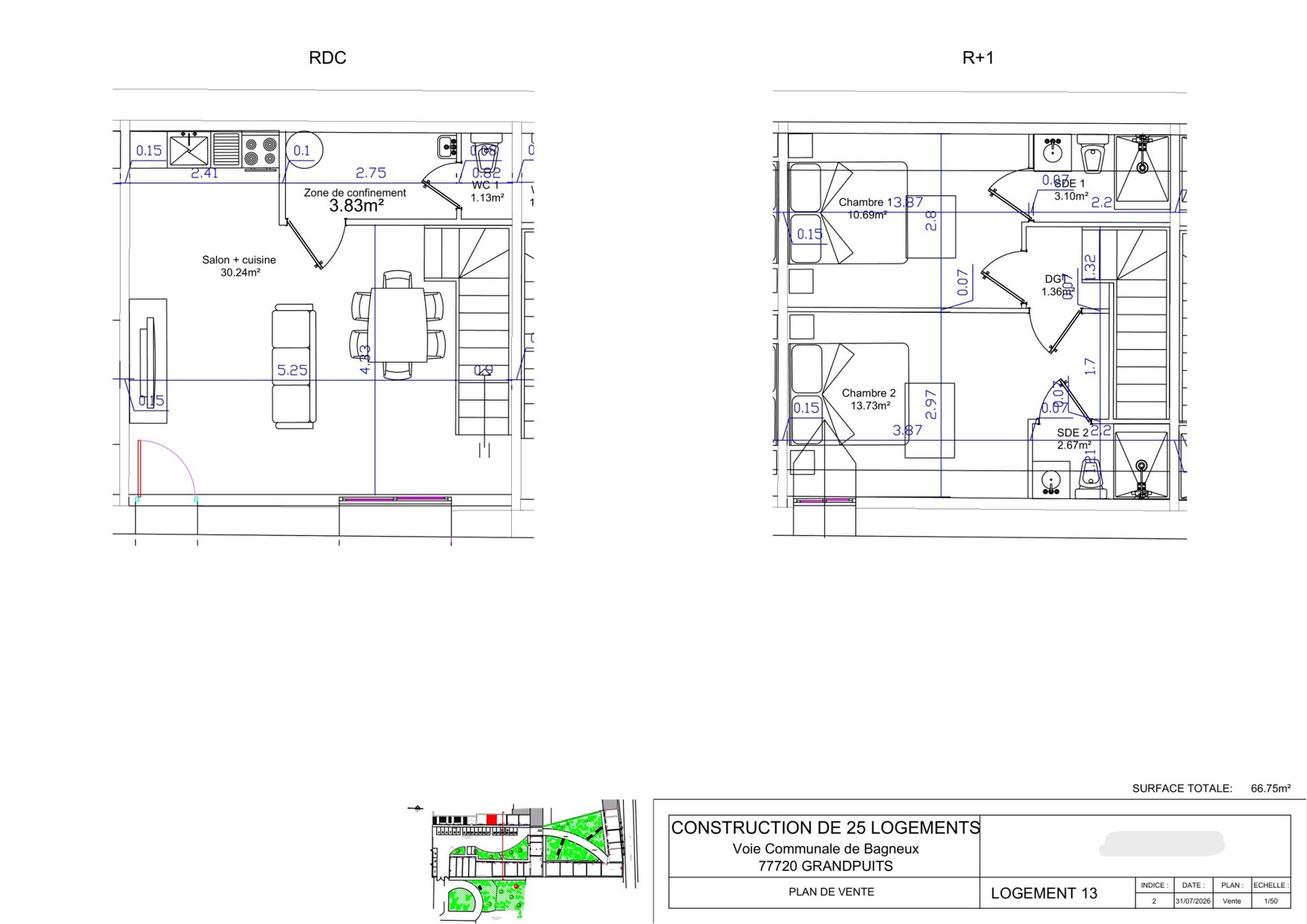Maison à vendre, 67m², Grandpuits-Bailly-Carrois