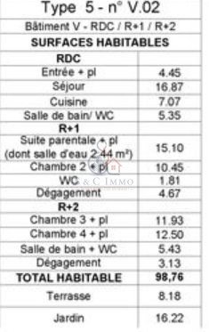 Appartement à vendre, 99m², Argenteuil