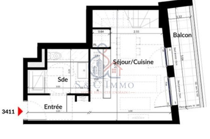 Appartement à vendre, 51m², Colombes