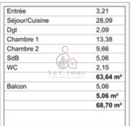 Appartement à vendre, 64m², Le Blanc-Mesnil