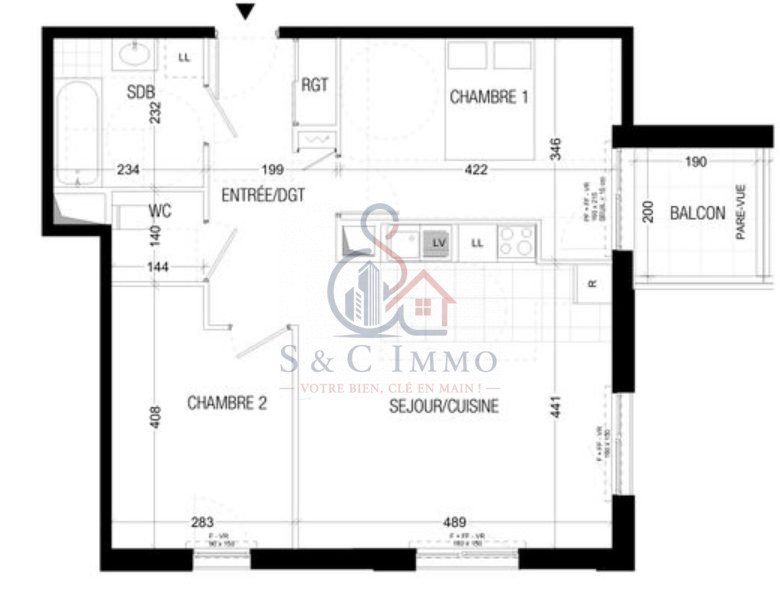 Appartement à vendre, 62m², Argenteuil