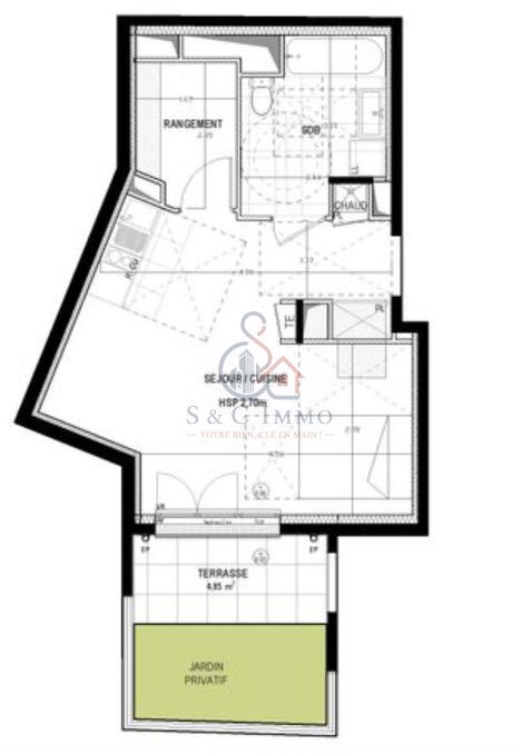 Appartement à vendre, 36m², Aubervilliers