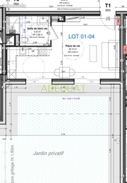 Appartement à vendre, 31m², Saint-André-le-Gaz