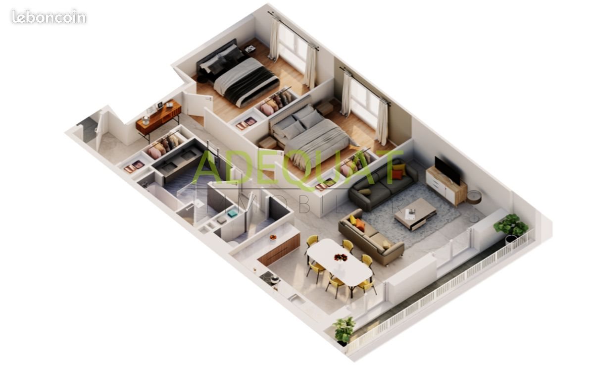 Appartement à vendre, 79m², Saint-André-le-Gaz