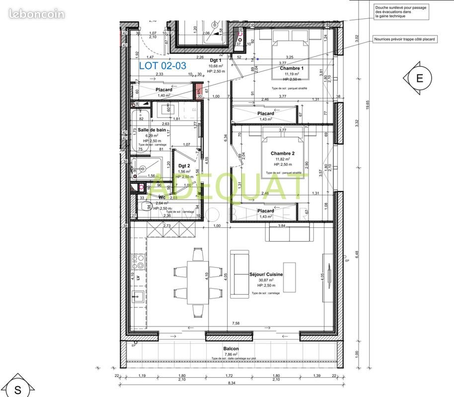 Appartement à vendre, 79m², Saint-André-le-Gaz