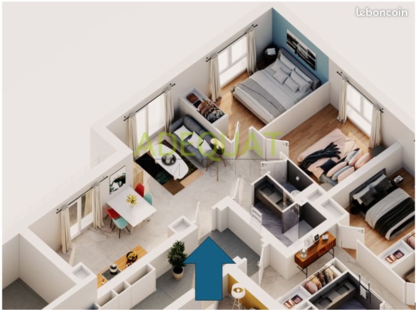 Appartement à vendre, 56m², Saint-André-le-Gaz