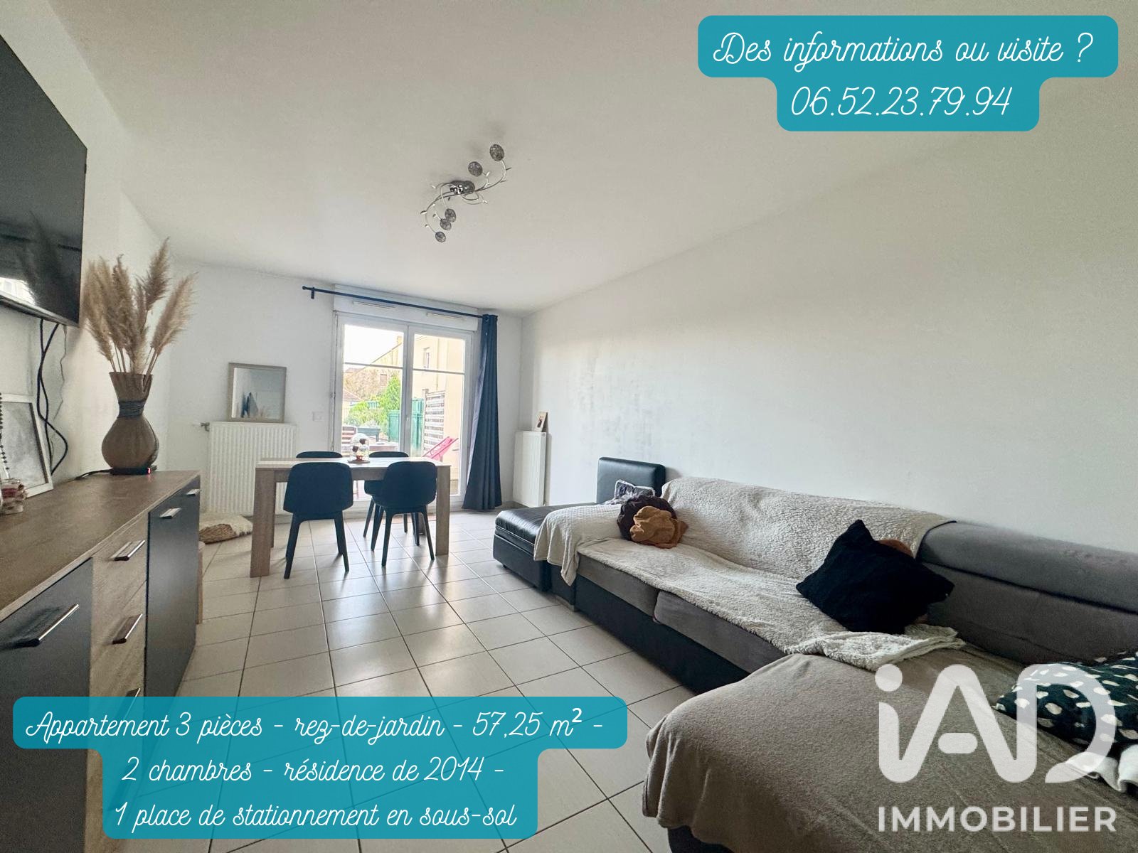 Appartement à vendre, 57m², Pontault-Combault