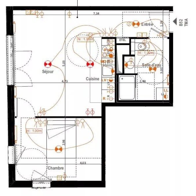 Appartement à louer, 45m², Asnières-sur-Seine