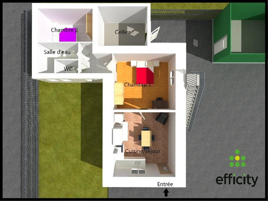 Maison à vendre, 50m², Saint-Jean-sur-Vilaine