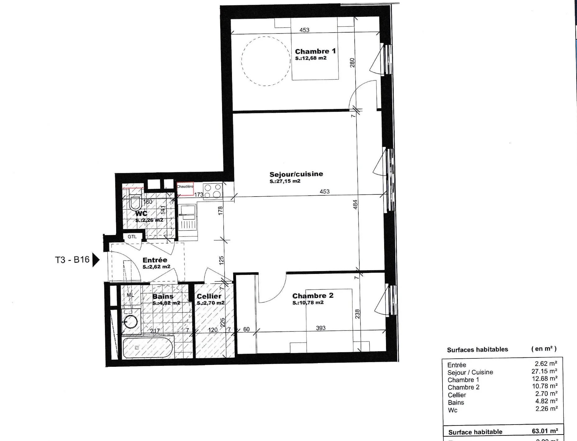Appartement à vendre, 63m², Bonneville