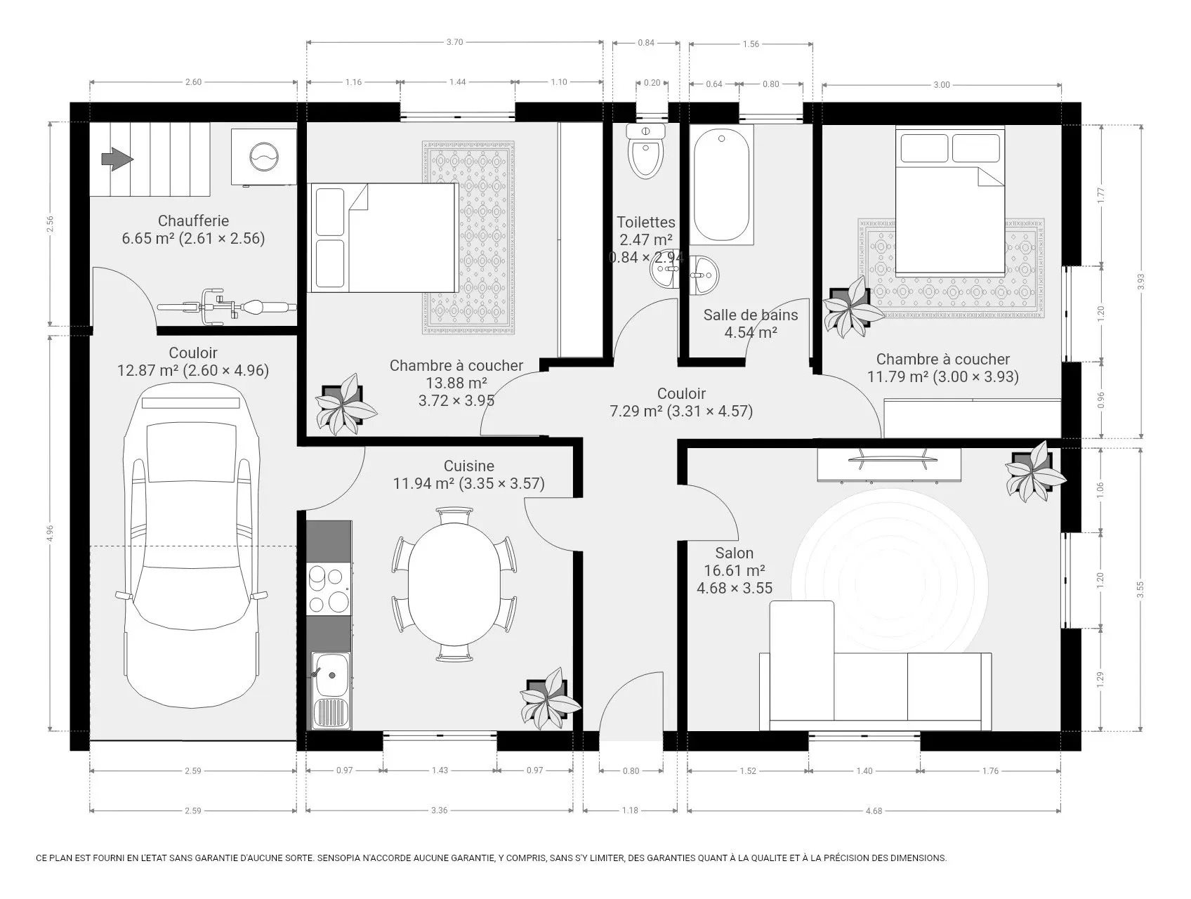 Maison à louer, 71m², Le Buisson-de-Cadouin