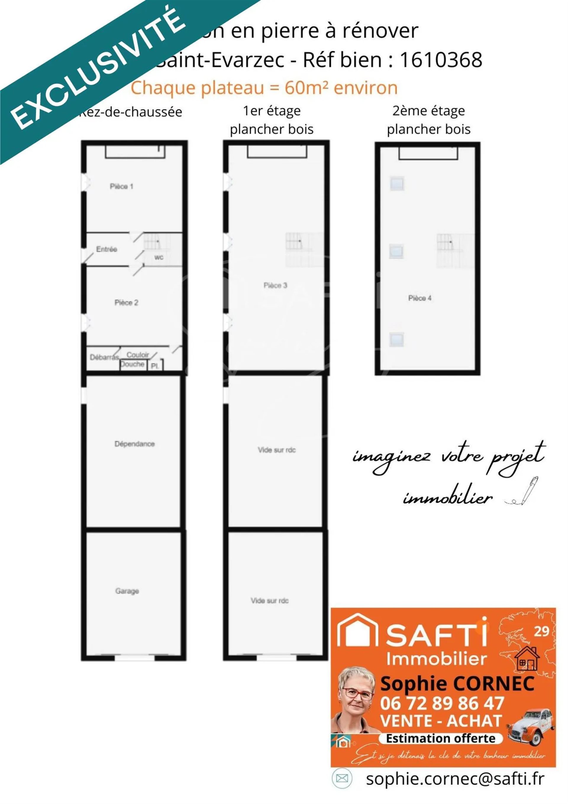 Maison à vendre, 120m², Saint-Evarzec