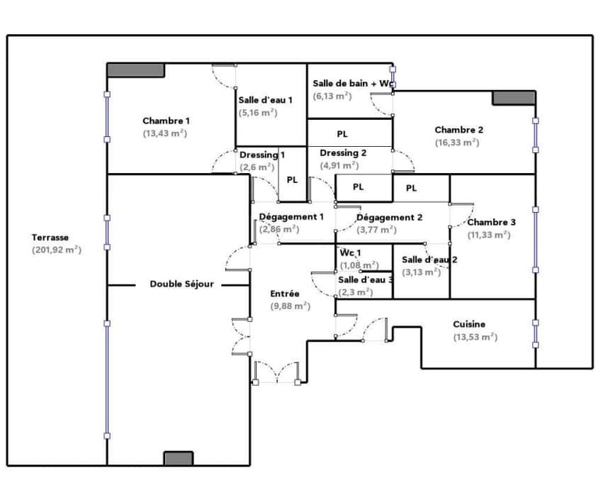 Appartement à vendre, 146m², Neuilly-sur-Seine