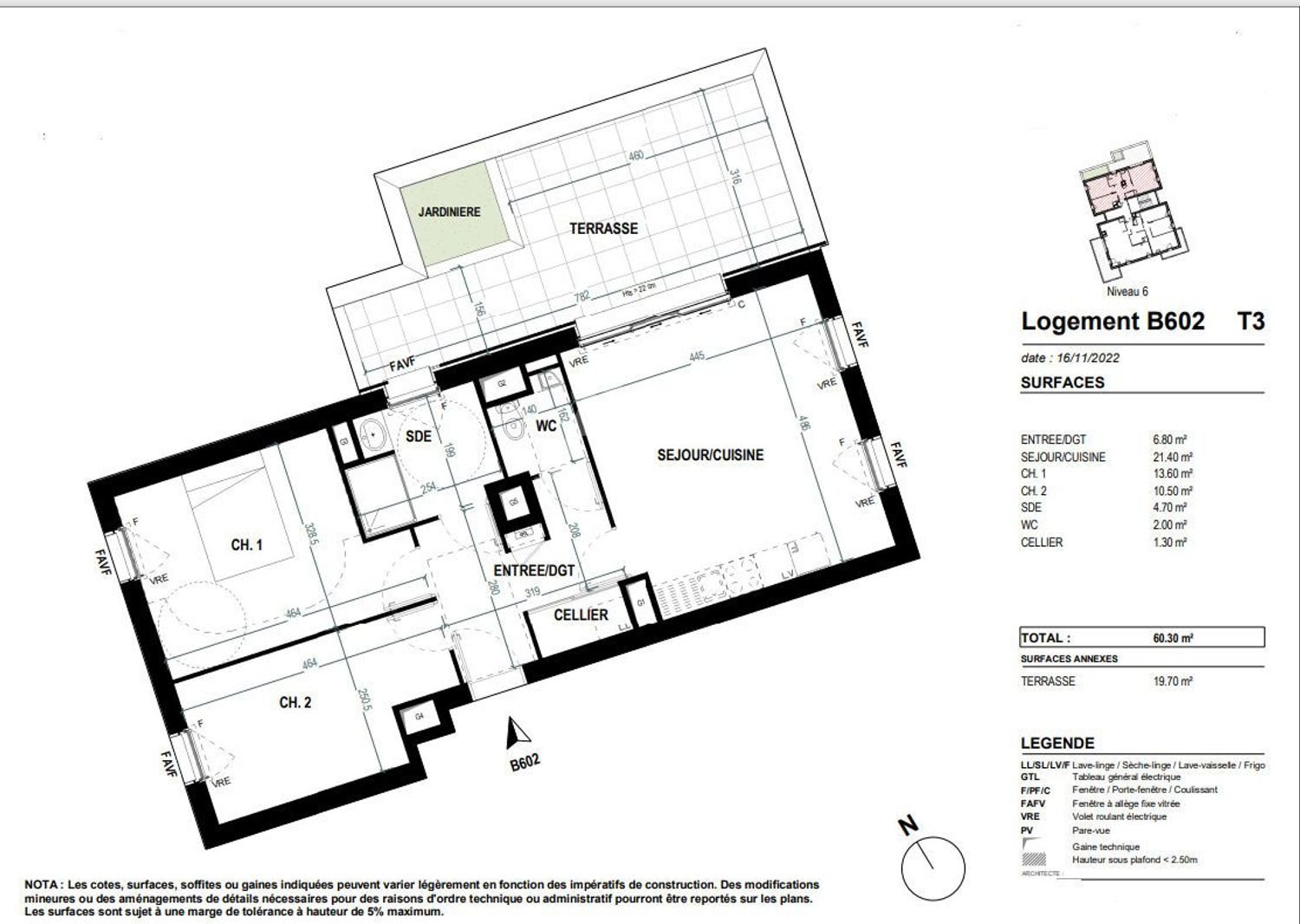 Appartement à vendre, 60m², Saint-Nazaire