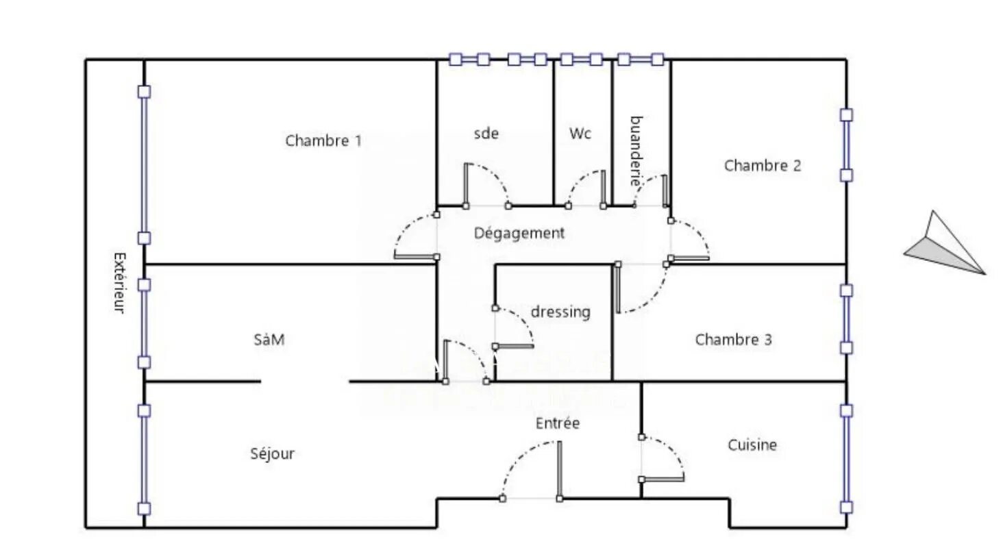 Appartement à vendre, 97m², Clichy