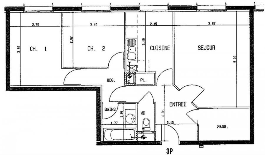 Appartement à louer, 68m², Nancy