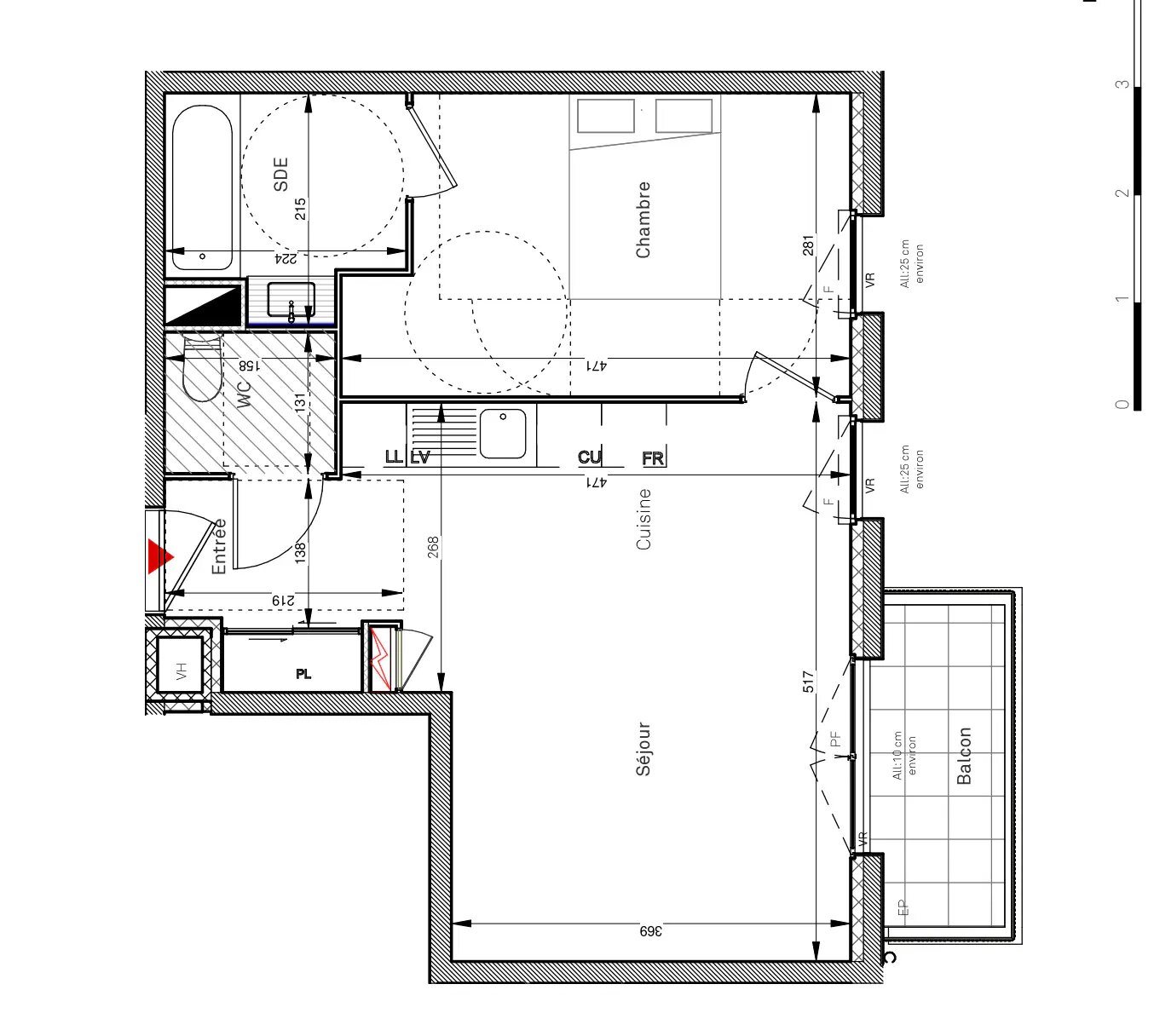 Appartement à louer, 42m², Villepinte