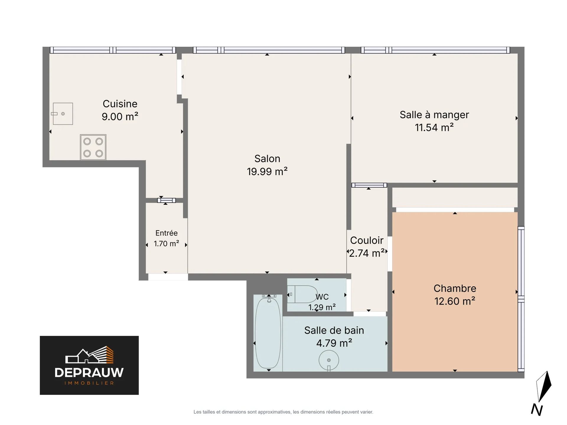 Appartement à vendre, 63m², Perpignan