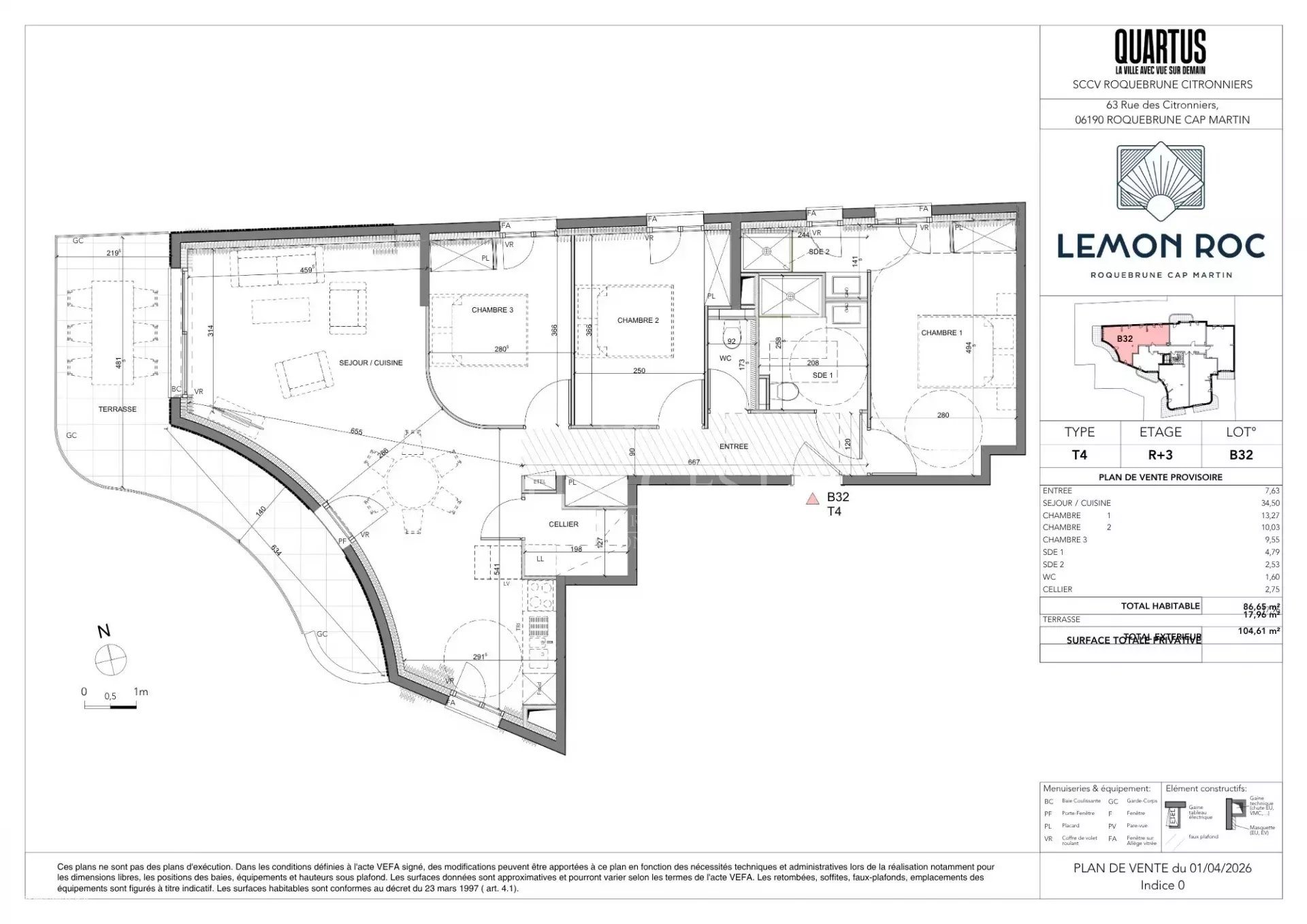 Appartement à vendre, 86m², Roquebrune-Cap-Martin