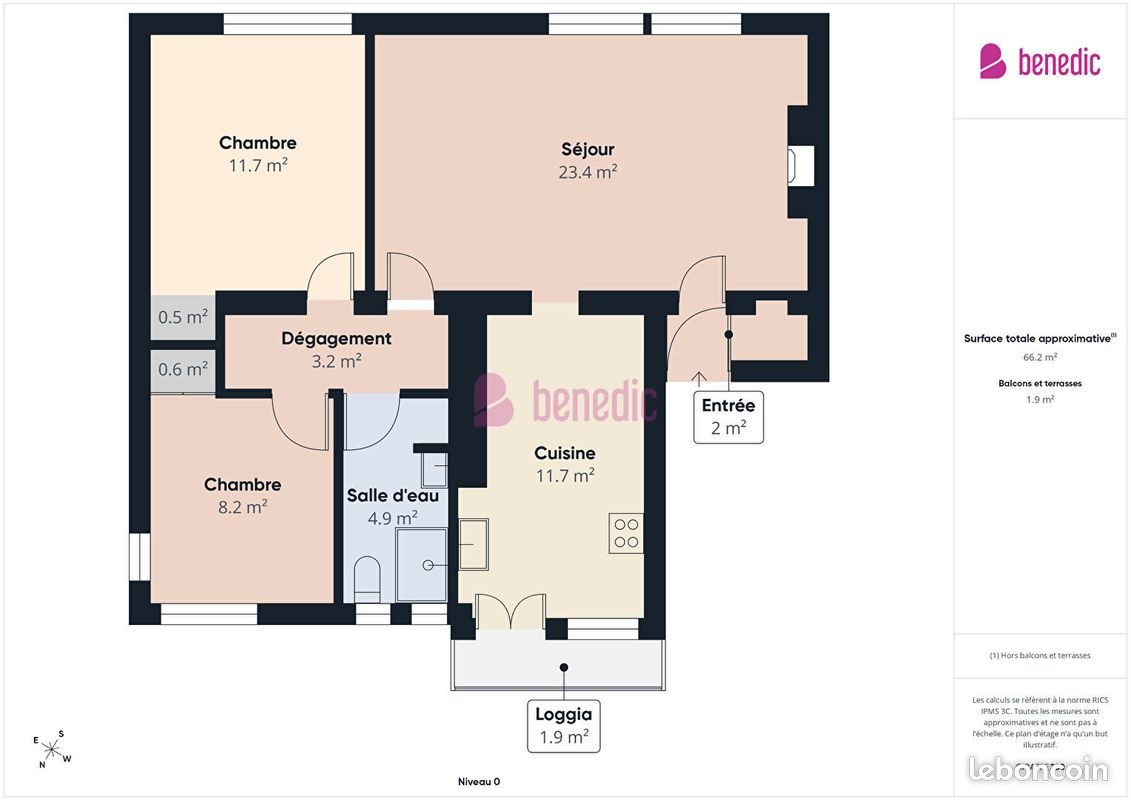 Appartement à vendre, 63m², Montigny-lès-Metz